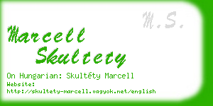 marcell skultety business card